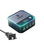 ASOMETECH 100W GaN 8-Port Fast Charger with Digital Display