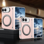 Shockproof Lychee Leather Case with 360° Rotating Ring Stand for iPhone Duo