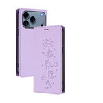 Embossed Cute Cat Flip Wallet Leather Case for iPhone 17 Series
