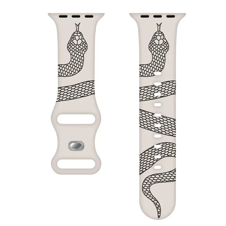 Premium Engraved Silicone Strap for Apple Watch