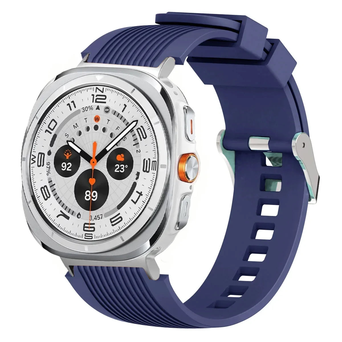 Stripe Textured Silicone Wristband for Samsung Galaxy Watch Ultra