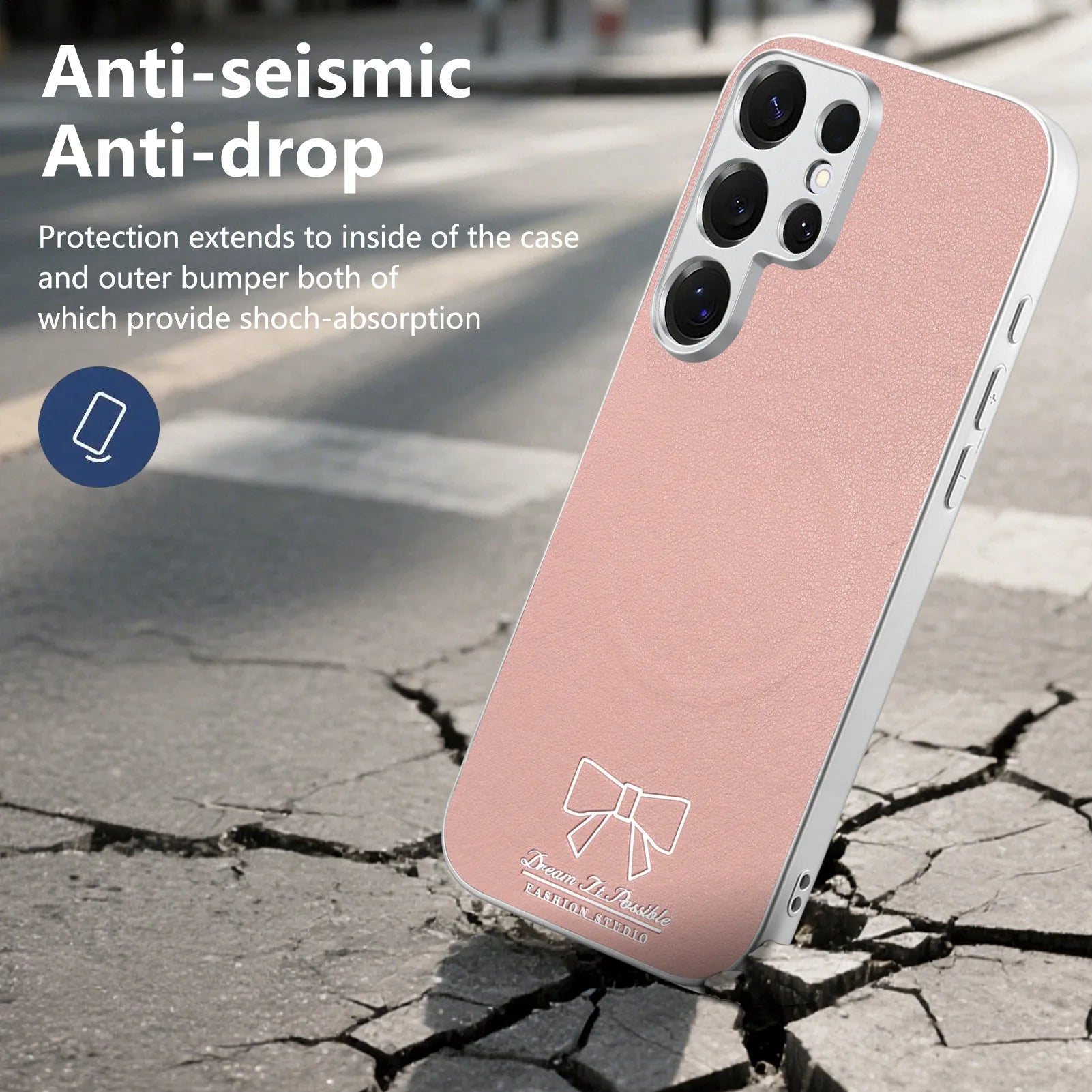 Elegant Bow Graphic Magnetic Leather Case for Samsung Galaxy