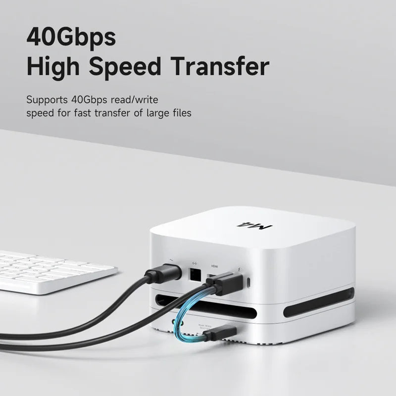 Hagibis USB4 M.2 NVMe SSD Enclosure for Mac Mini M4/M4 Pro 2024