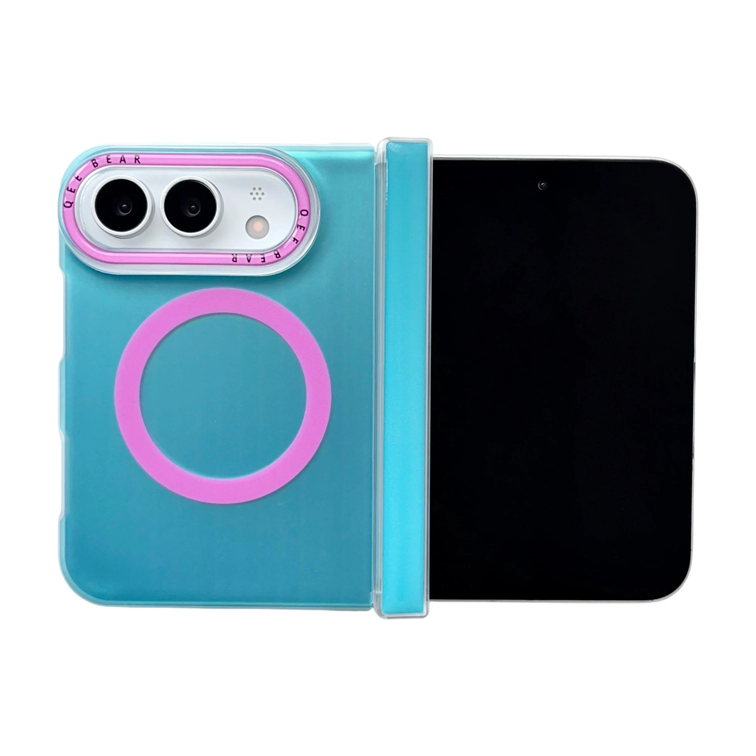 Slim Shockproof MagSafe Case with Color-Blocking Design for iPhone Duo