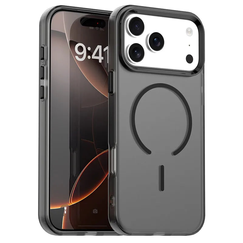 Transparent TPU Camera Protection Case with MagSafe Ring for iPhone 18 Series