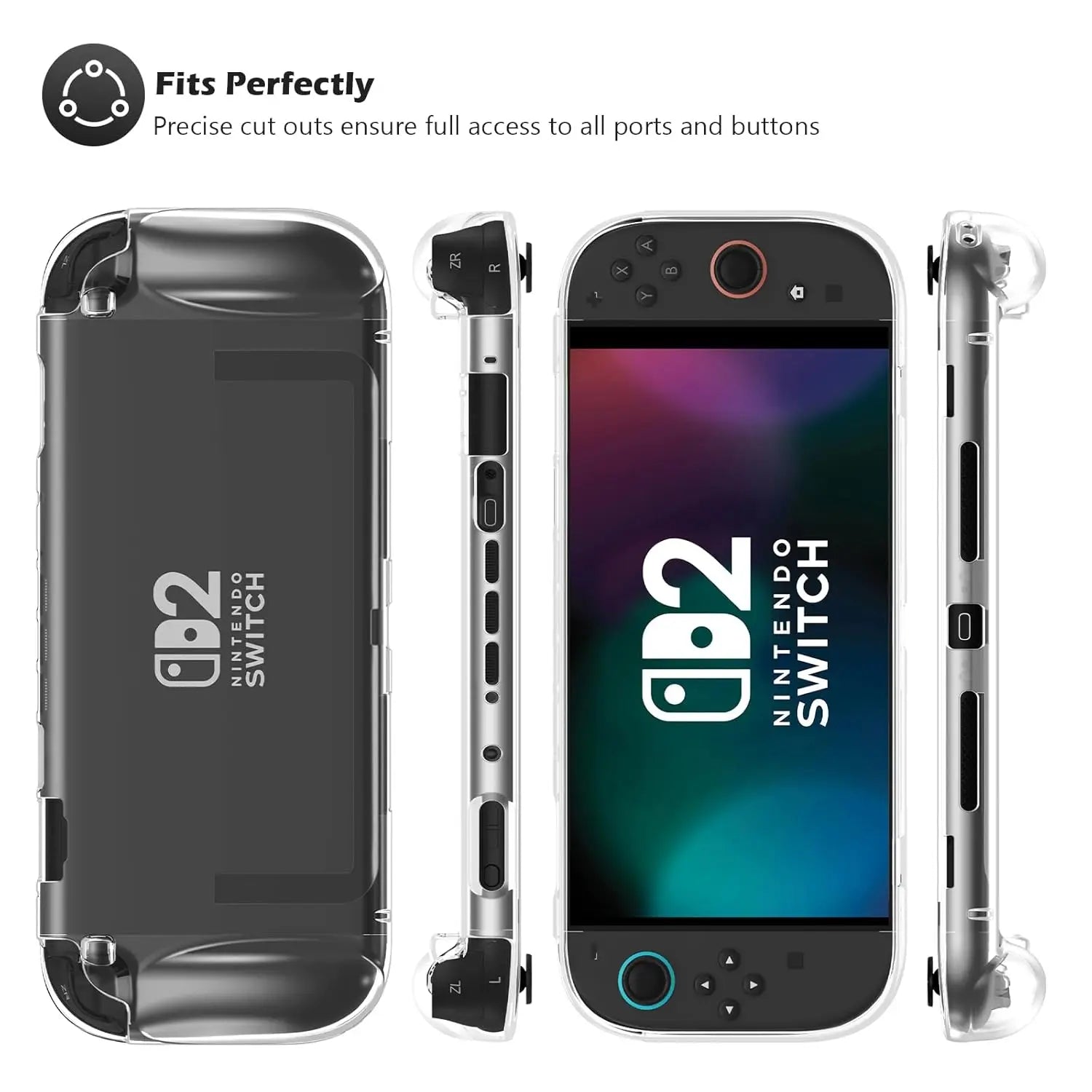 Nintendo Switch 2 TPU Protective Case with Ergonomic Grip