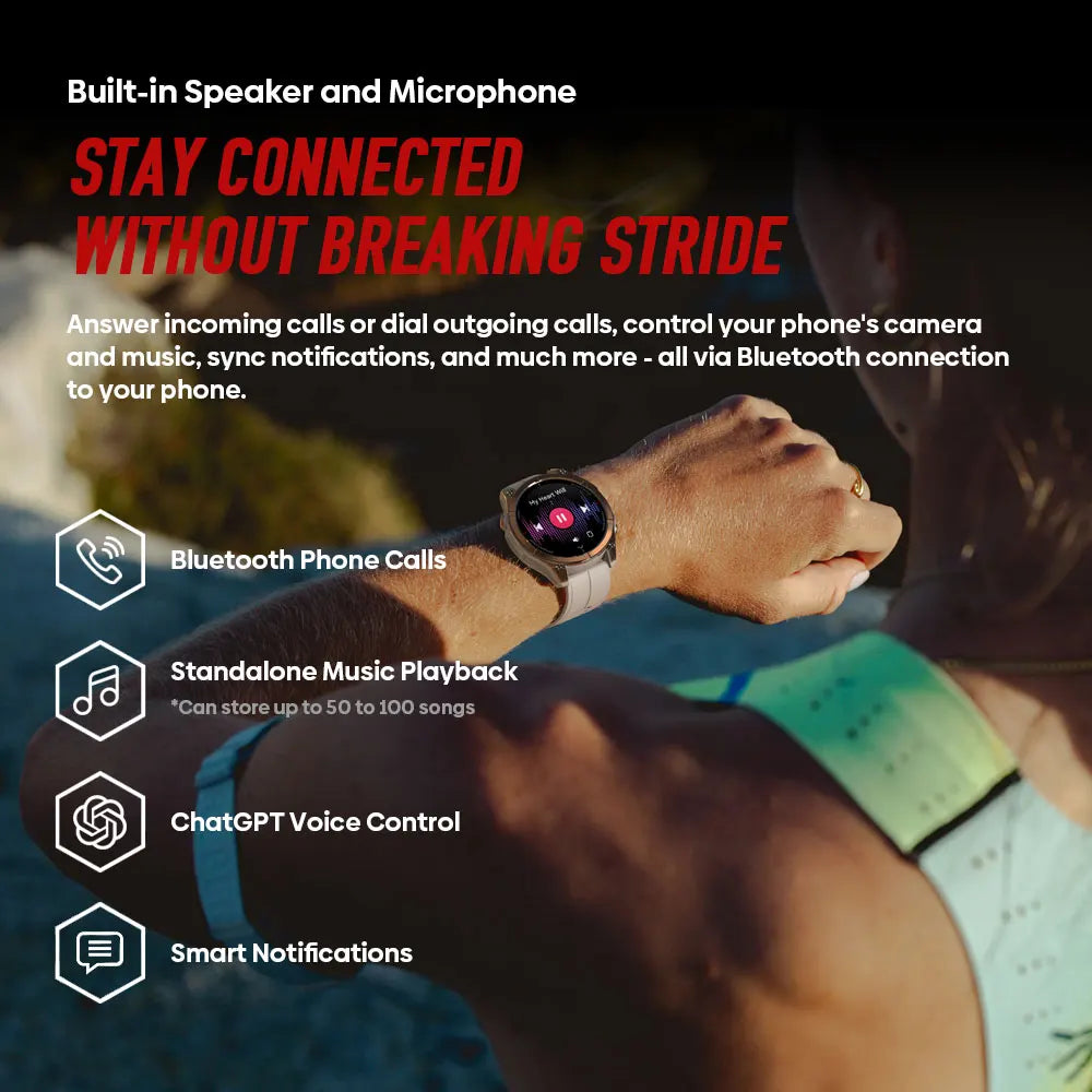 Zeblaze Stratos 4 Pro GPS Smart Watch 1.43" AMOLED