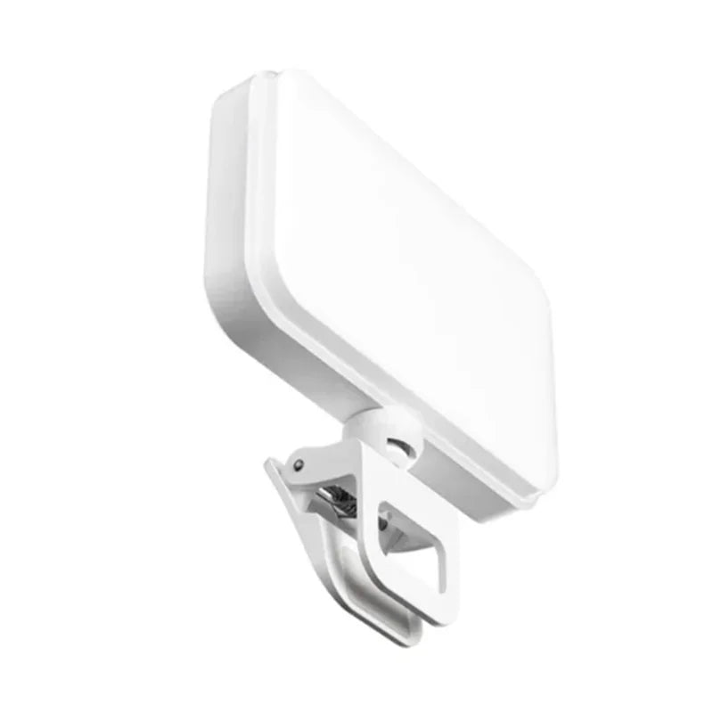 FANGTUOSI Rechargeable LED Clip-On Selfie Light with 3 Brightness Modes
