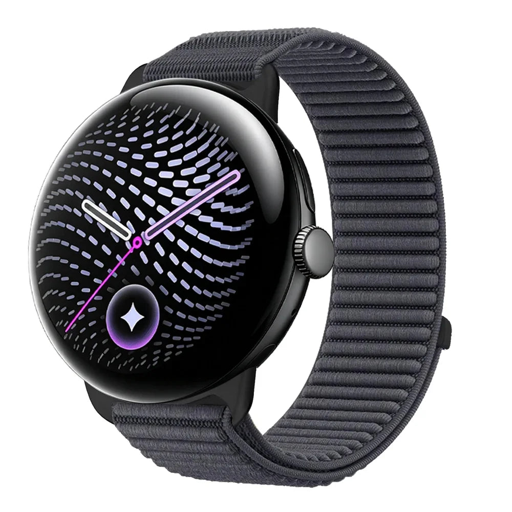 Elastic Nylon Velcro Adjustment Watch Band for Google Pixel Watch 3