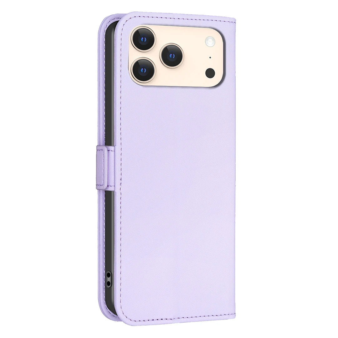 Shockproof Leather Folio Case with Card Slots for iPhone 17 Series