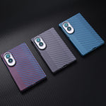 Ultra-Thin Carbon Fiber Pattern Case with Glass Film for Samsung Galaxy Z Fold 8
