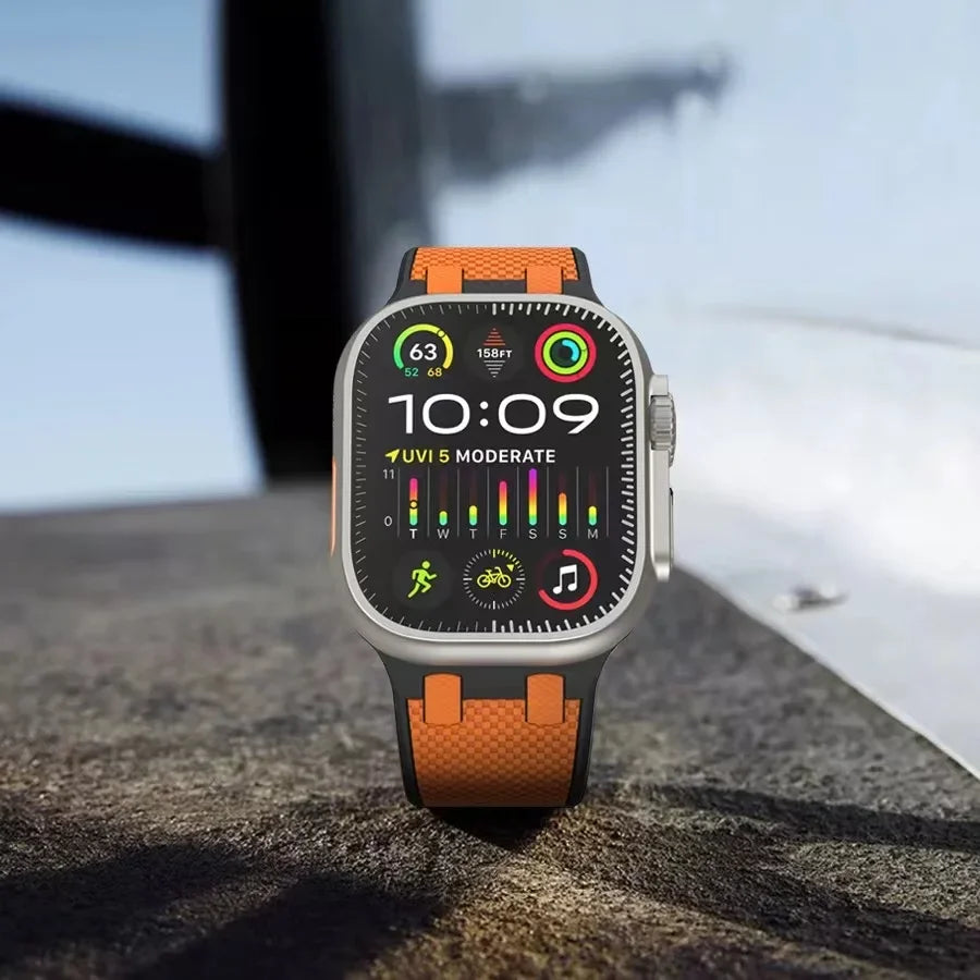Two-Tone Silicone Sport Band for Apple Watch