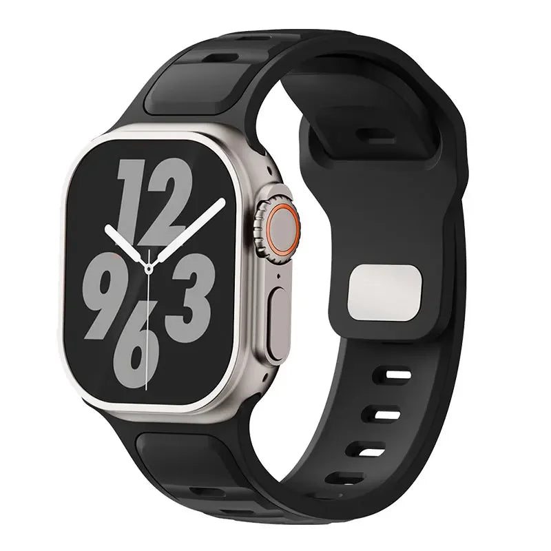 Skin-Friendly Soft Silicone Sport Band for Apple Watch