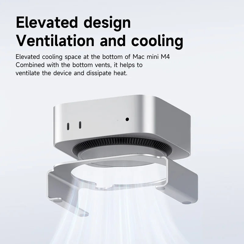 Aluminum Desktop Stand for Mac mini M4/M4 Pro (2024)