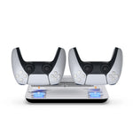 Vertical Stand with Controller Charging Dock Station for PlayStation 5