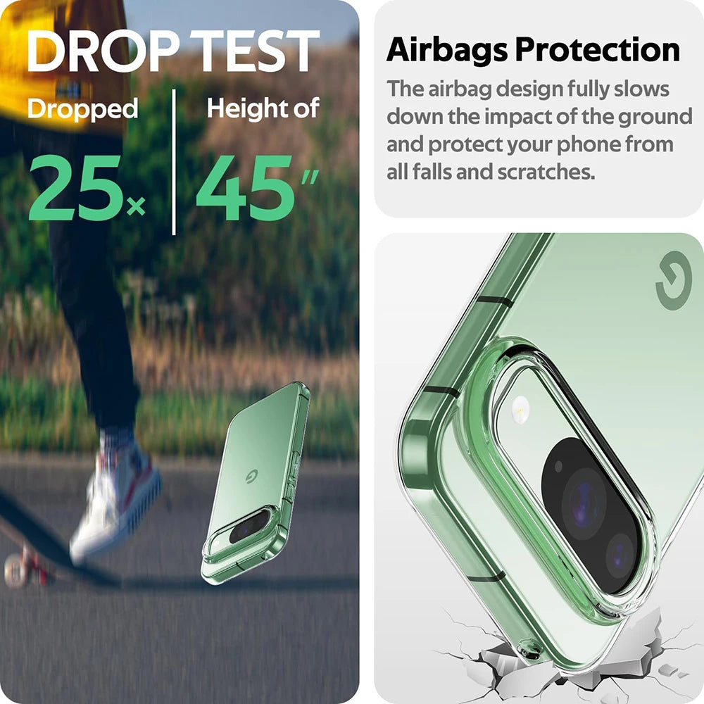 Crystal-Clear Ultra Thin Silicone Case for Google Pixel 9 Series