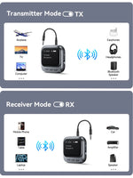 Joyroom 2-in-1 Bluetooth 5.4 Transmitter Receiver With OLED Display