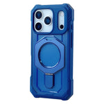 Frosted Translucent Shockproof MagSafe Armor Case with Kickstand for iPhone 17 Series
