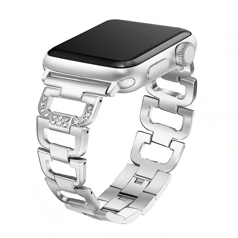 Fashion Sparkling Stone Metal Replacement Band for Apple Watch