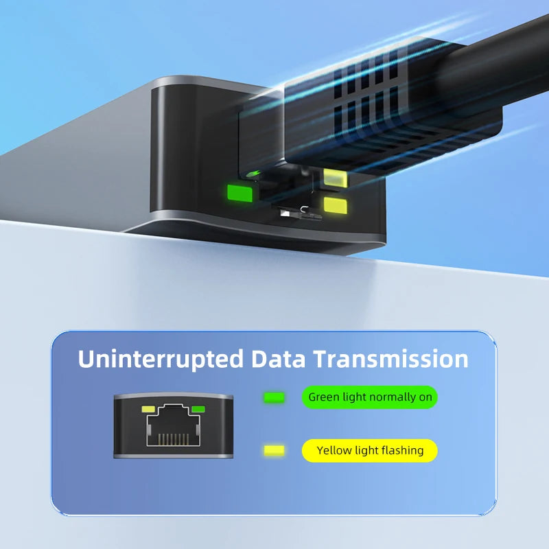 CABLETIME Aluminum USB to 2.5Gbps Ethernet Adapter