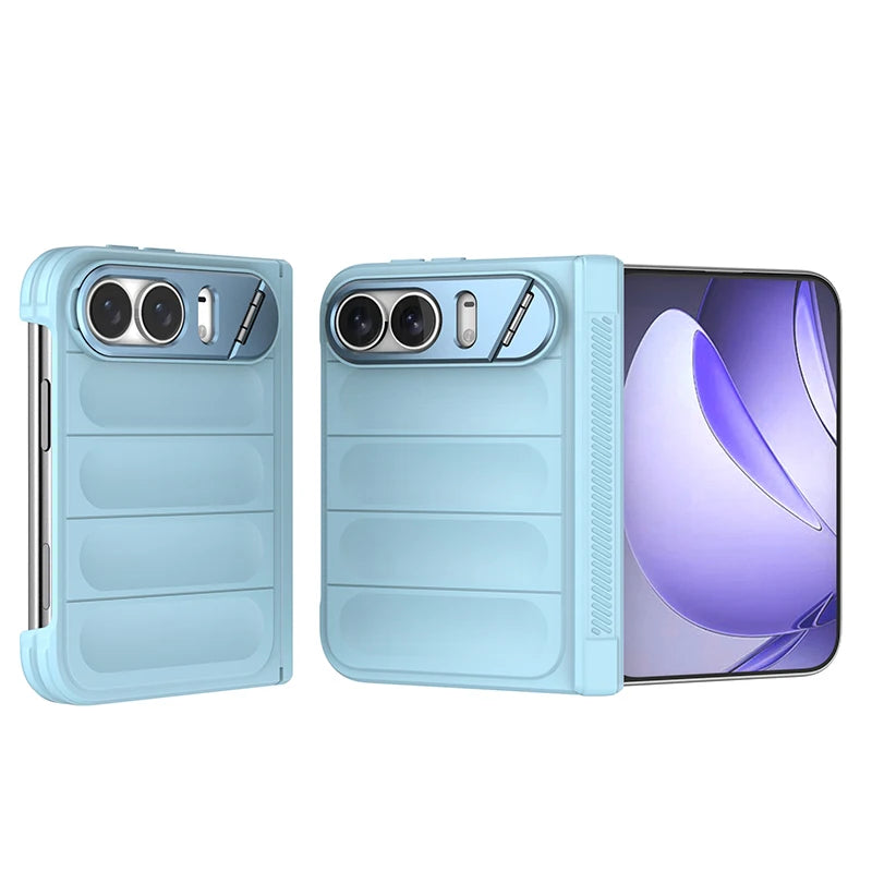 Shockproof Silcone Case with Hidden Kickstand for iPhone Duo