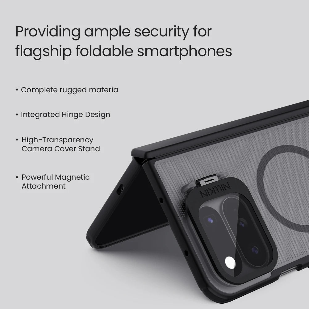 Shockproof Magnetic Case with Camera Cover Stand for Google Pixel 11 Pro Fold