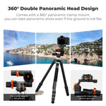 K&F Concept Geared 3-Way Tripod Head