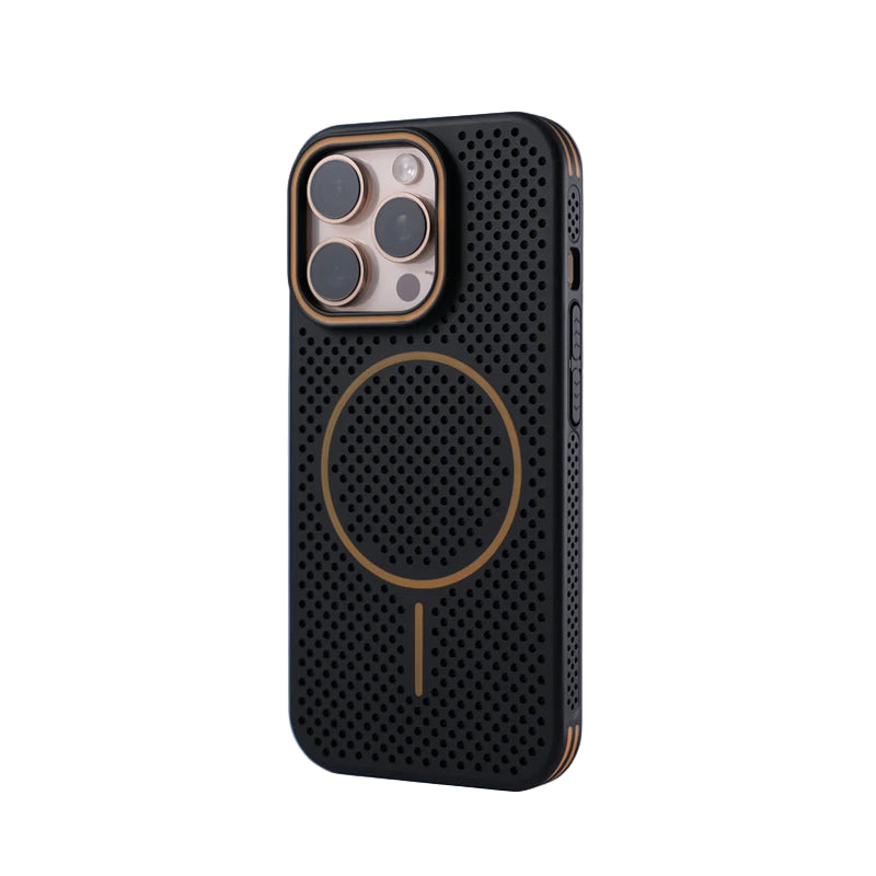 Ultra-Thin Honeycomb Mesh Cooling MagSafe Case for iPhone 16 Series