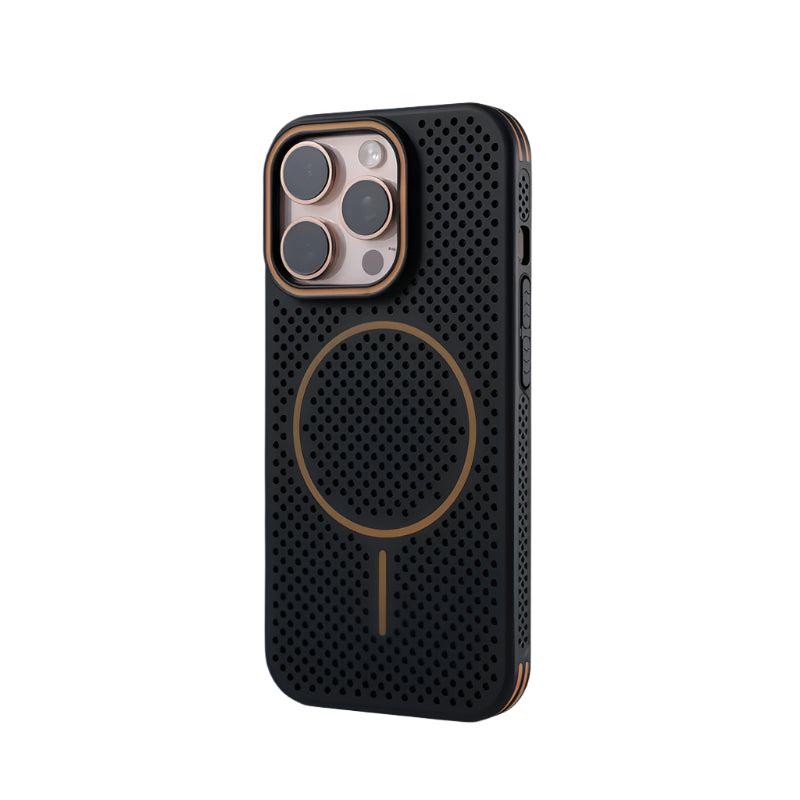 Ultra-Thin Honeycomb Mesh Cooling MagSafe Case for iPhone 15 Series