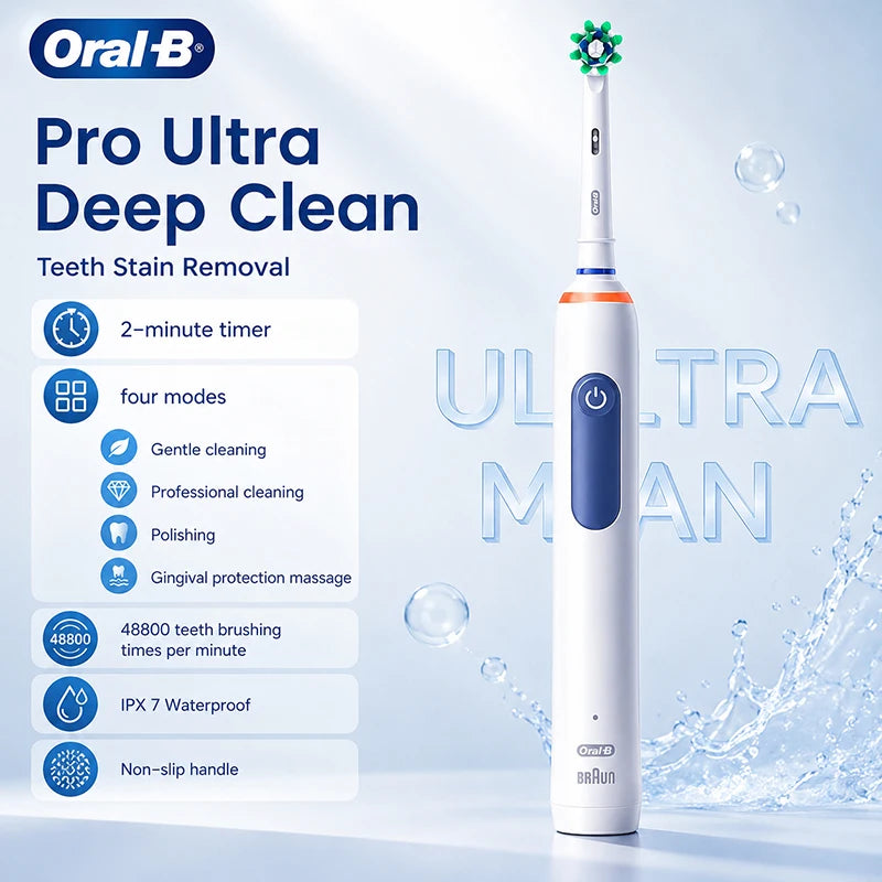 Oral-B 4-Mode Rechargeable Toothbrush With 30-Second Interval Reminder