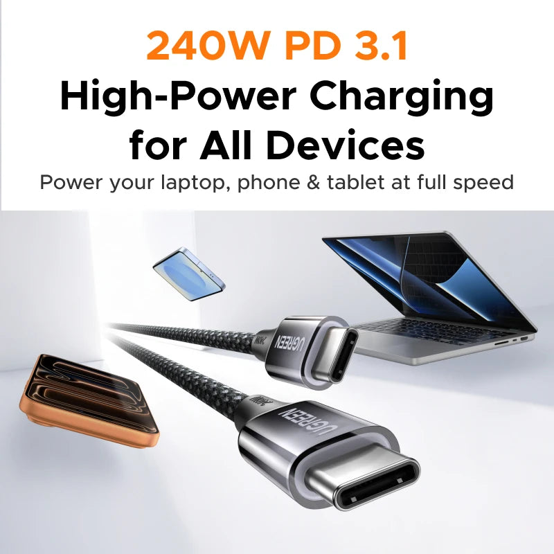 UGREEN PD3.1 240W USB-C Braided Charging Cable