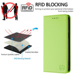 RFID Blocking Leather Wallet Flip Case with Adjustable Kickstand for OPPO Find X9 Series