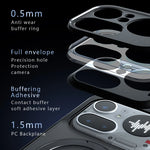 Nothing Phone 4a Pro Anti-Fingerprint Translucent Magnetic Case with Ring Holder