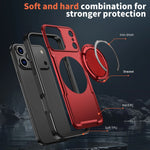 Heavy Duty MagSafe Case with 360° Rotating Bracket for iPhone 17 Series