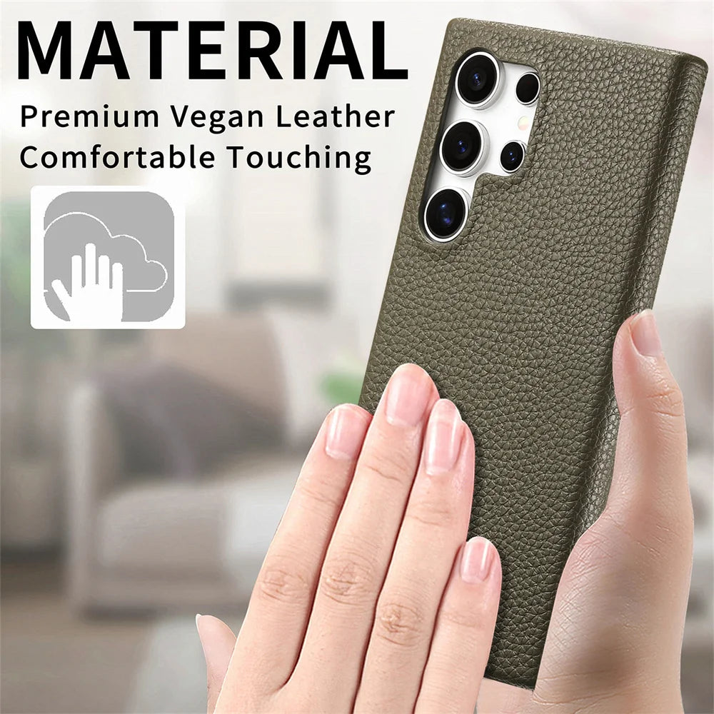 Premium Leather Protective Case for Samsung Galaxy S25 Series