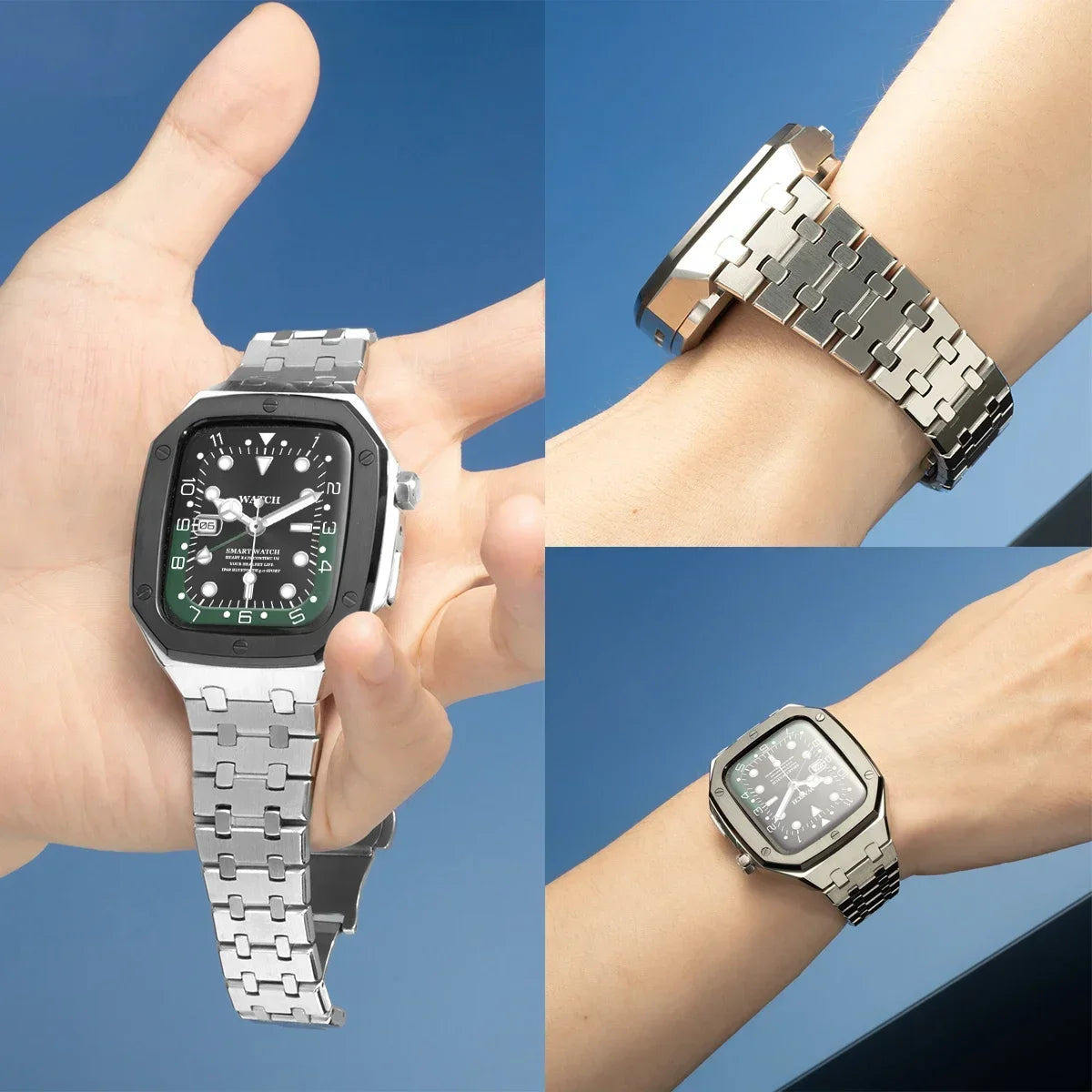 Luxury Metal Case and Strap Kit for Apple Watch