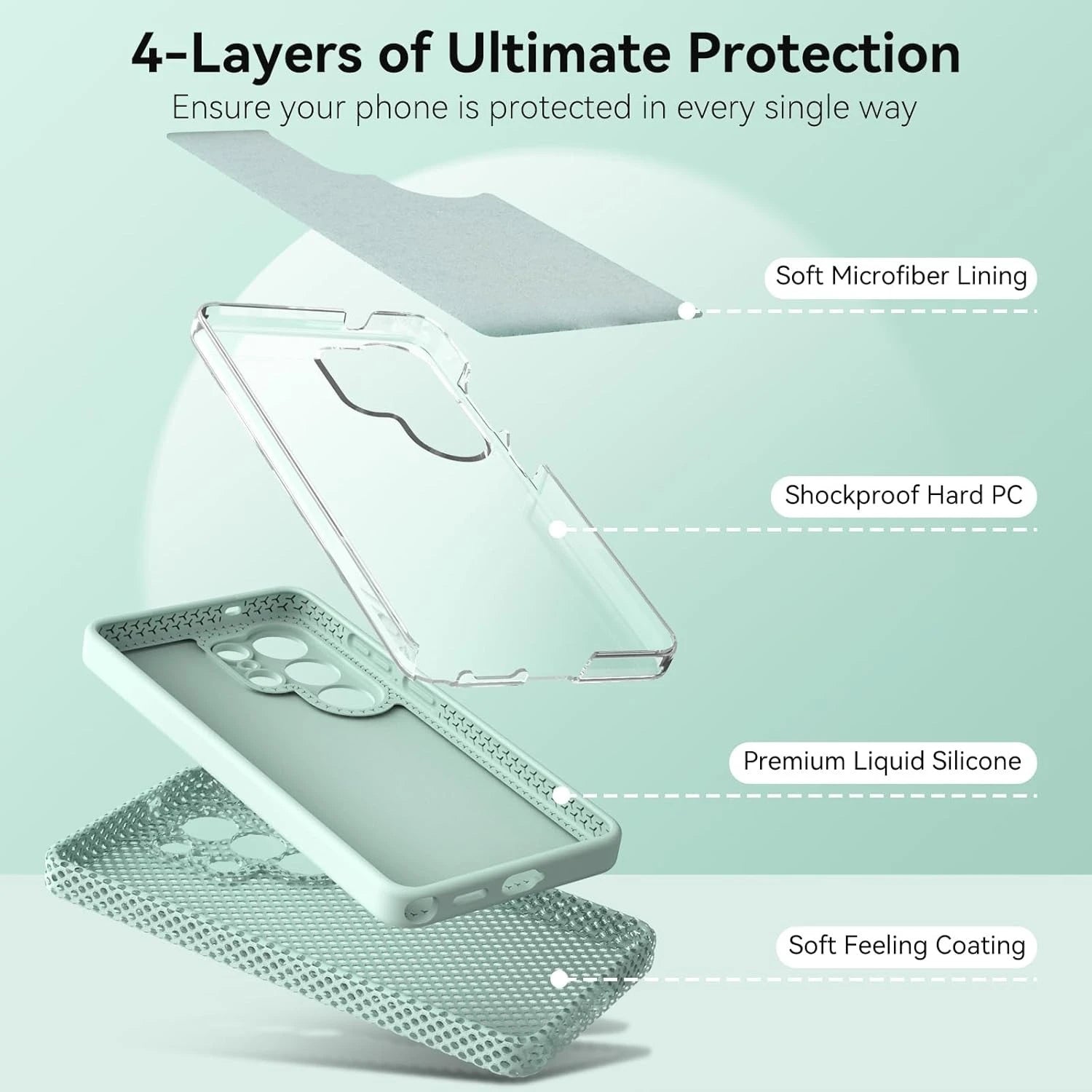Samsung Galaxy S26 Series Soft Liquid Silicone Protective Cover