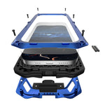Metal Full-Body Case with Tempered Glass and Camera Stand for iPhone 17 Series