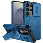 Rugged Armor Magnetic Case with Sliding Privacy Lens Shield for Samsung Galaxy S26 Series