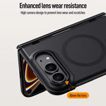 Matte Skin Feel MagSafe Case with Raised Lens Protection Ring for iPhone Duo