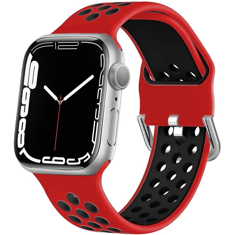 Two Tone Silicone Sport Strap for Apple Watch