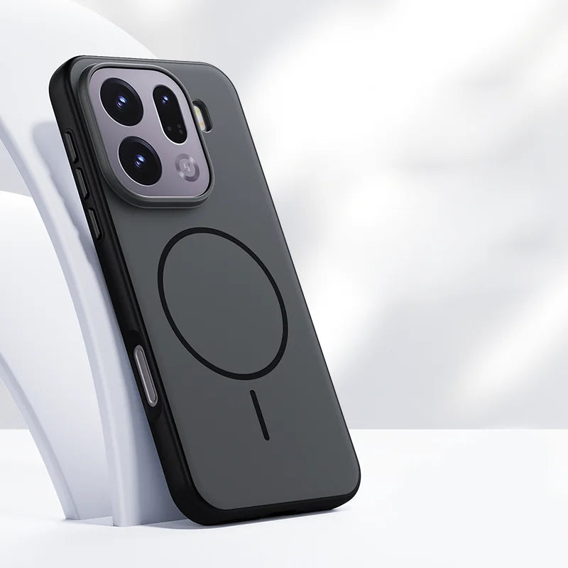 Matte PC Magnetic Case with Circular Magnetic Ring for OPPO Find X9 Series