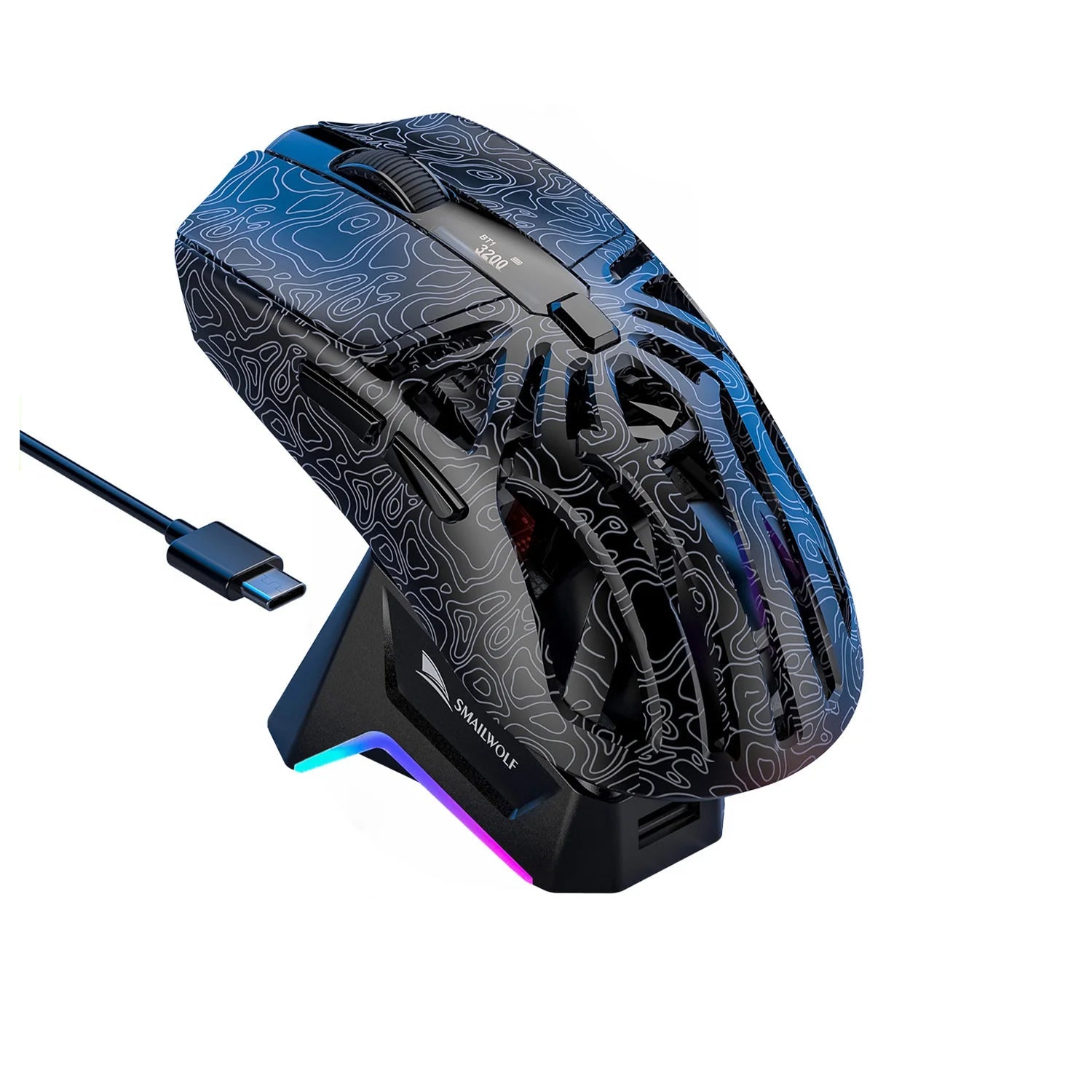 Mailwolf Mouse SMAILWOLF M8 Three-Mode 12000 DPI Mouse – Devicean