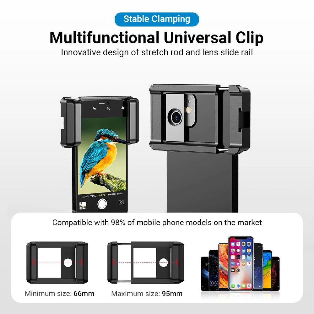 APEXEL Adjustable 20x–40x Zoom Phone Camera Lens