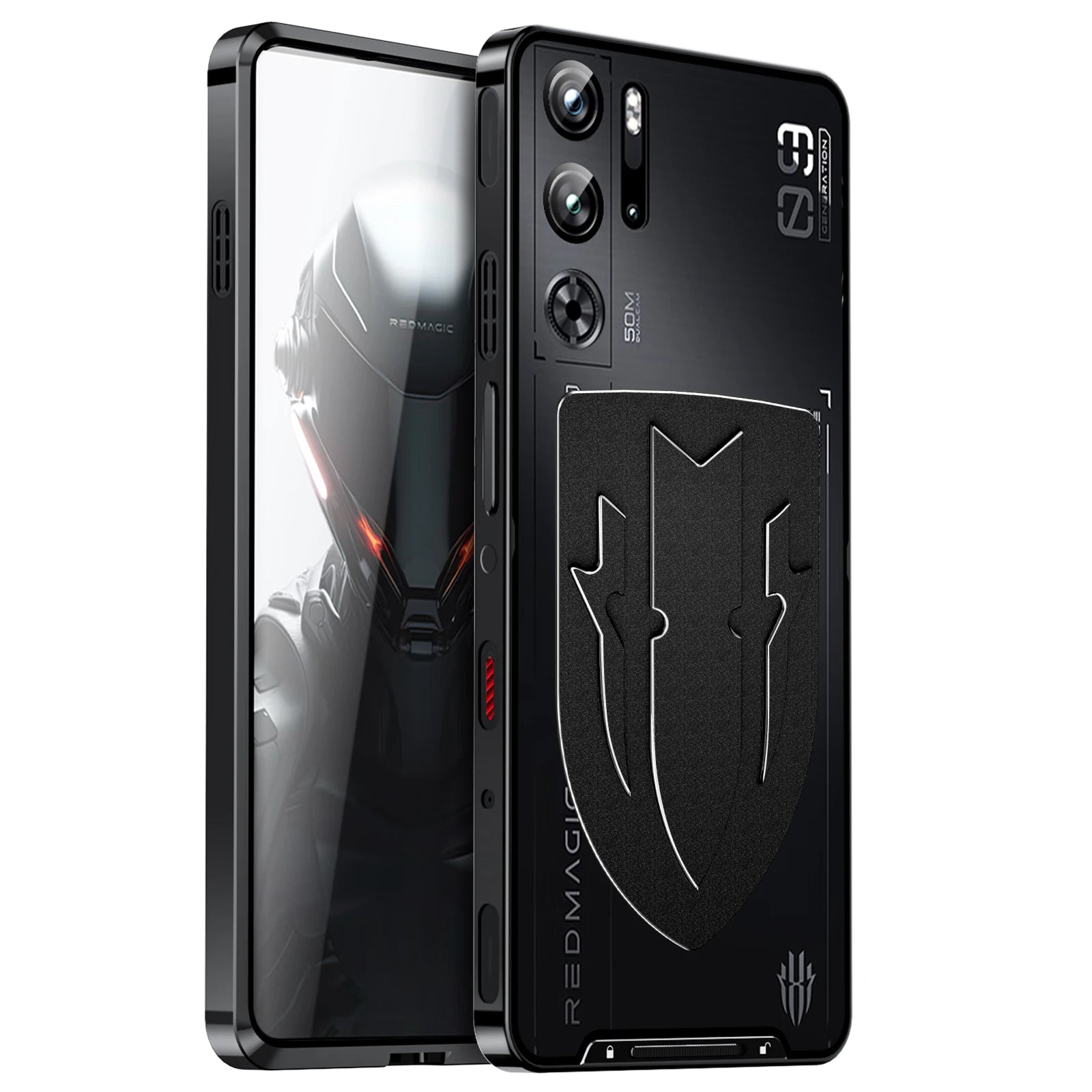 Metal Aluminum Alloy Clear Shockproof Bumper Case with Camera Protection for Nubia Red Magic 9 Pro