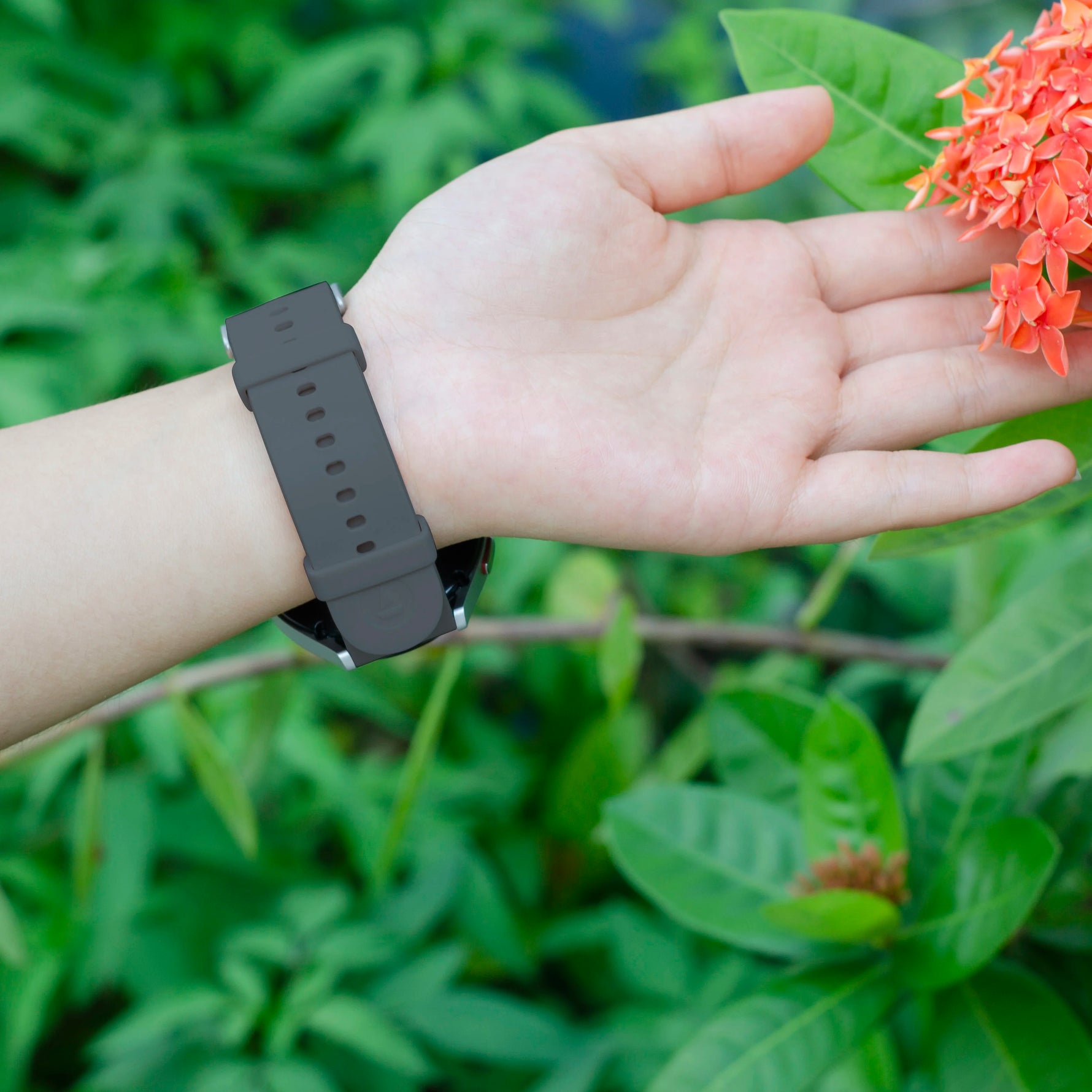 20mm Metal Buckle Silicone Band for Apple Watch