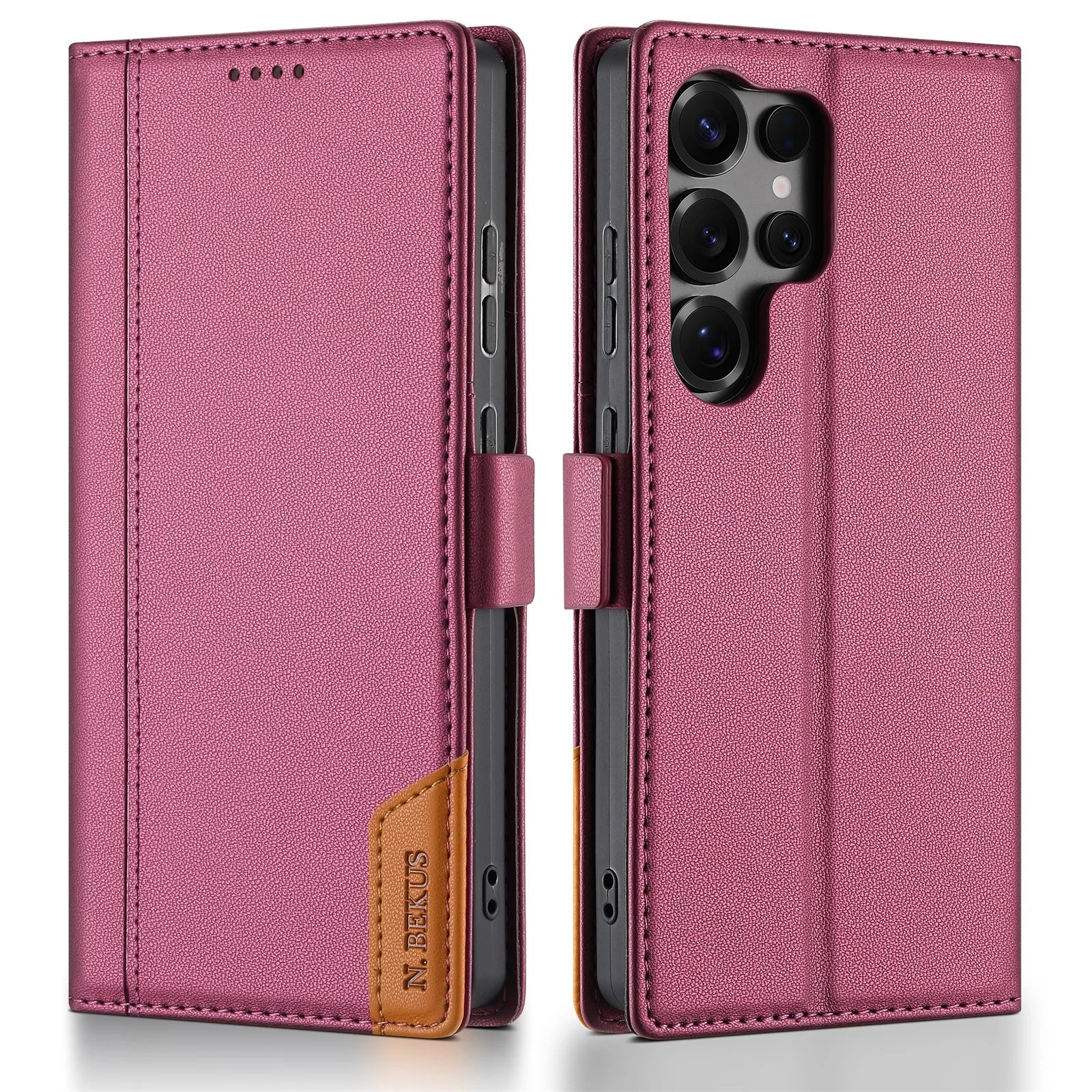 Luxury Leather RFID Wallet Case for Samsung Galaxy S26 Series