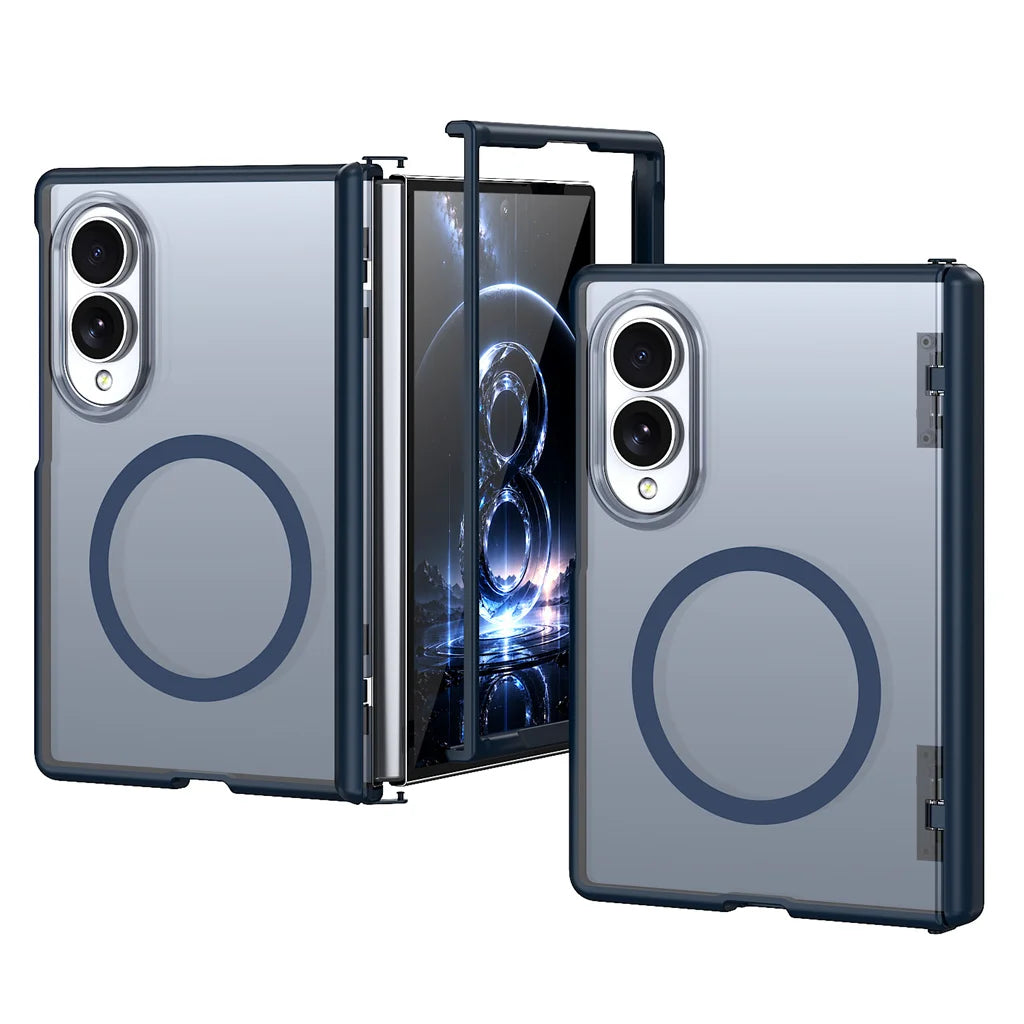 Transparent Shockproof Hinge Protection Case with Automatic Rebound for Samsung Galaxy Z Fold 8