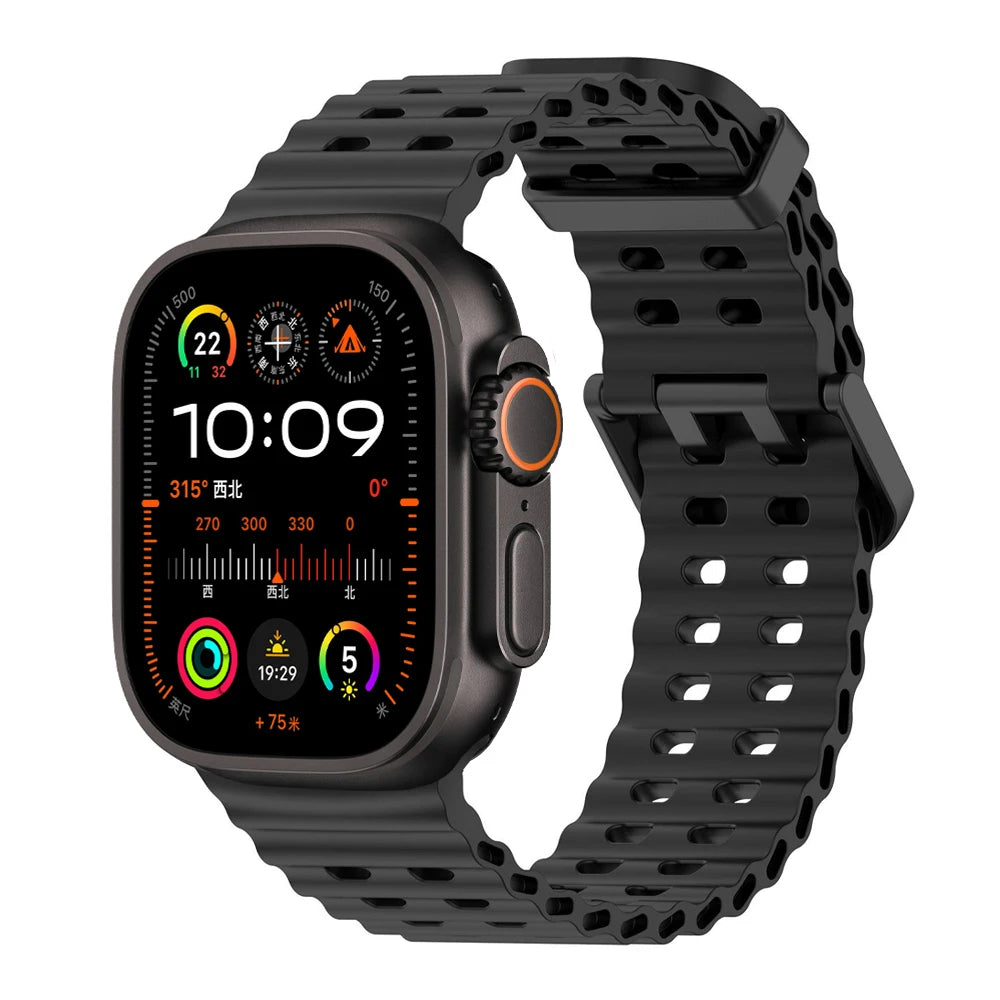Durable Silicone Sport Wristband for Apple Watch