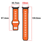 Dual-Color Perforated Sport Watch Band with Quick-Release Lugs for Samsung Galaxy Watch 9